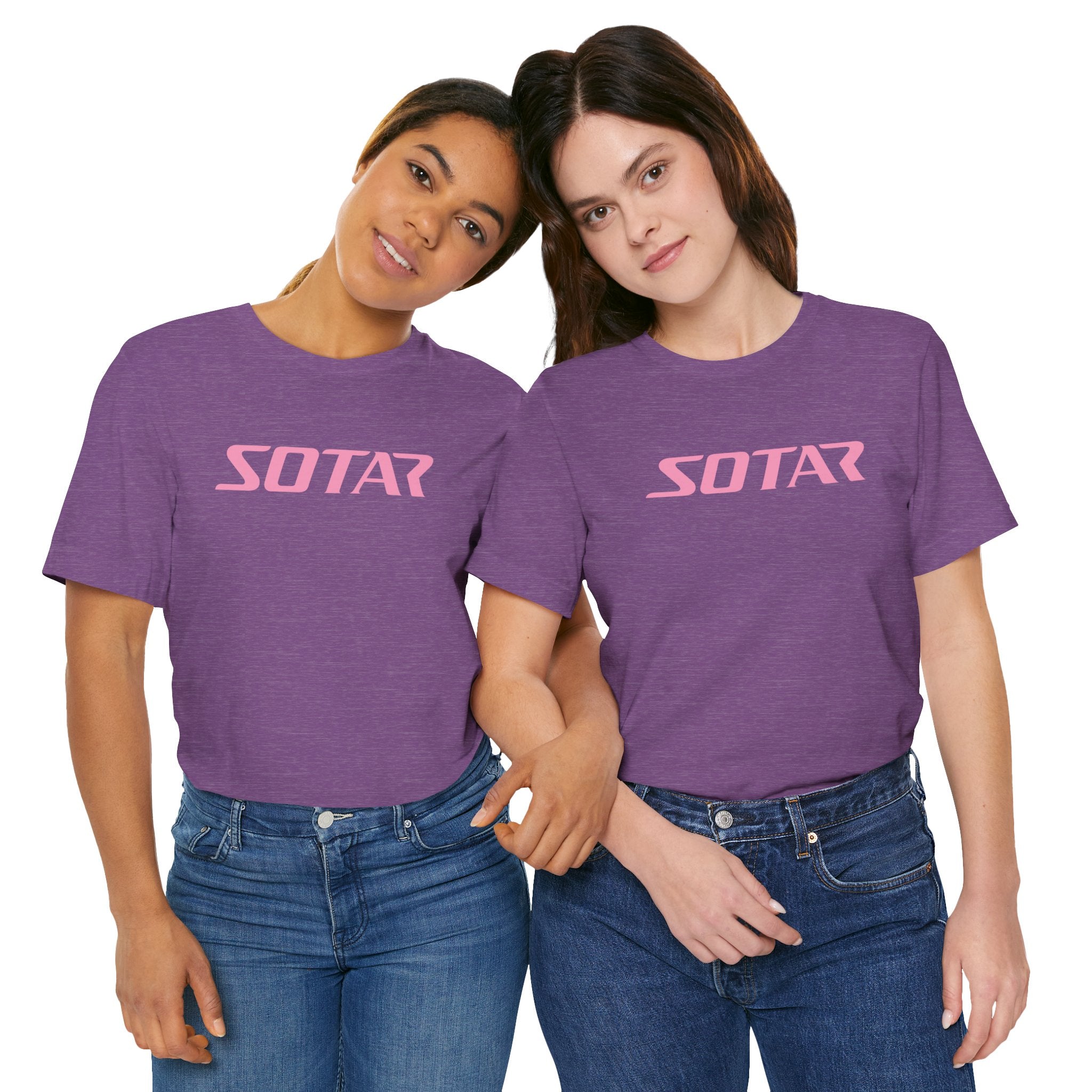 SOTAR Pink LOGO Graphic Tee - Unisex Casual T-Shirt, Everyday Outdoor