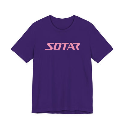SOTAR Pink LOGO Graphic Tee - Unisex Casual T-Shirt, Everyday Outdoor