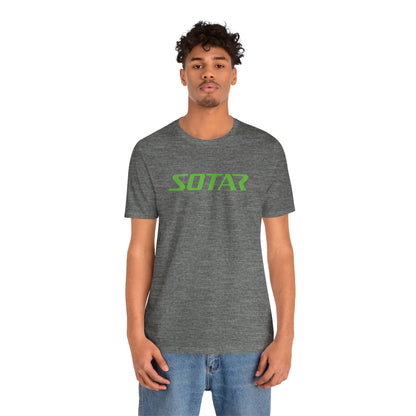 SOTAR Lime Green LOGO Graphic Tee - Unisex Casual T-Shirt, Everyday Outdoor