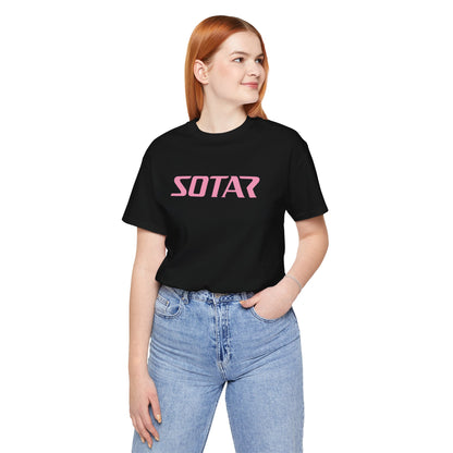 SOTAR Pink LOGO Graphic Tee - Unisex Casual T-Shirt, Everyday Outdoor