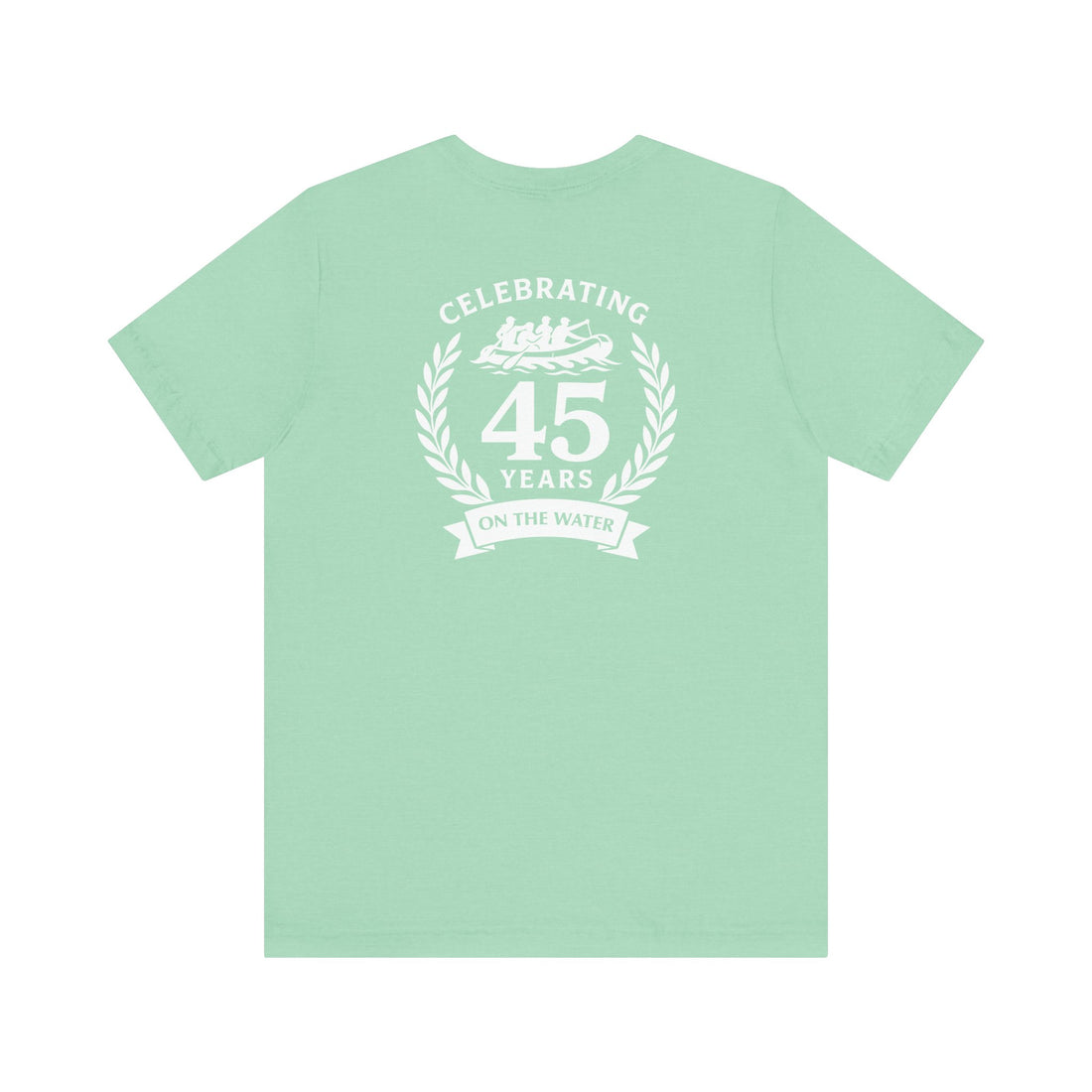 SOTAR White Logo Celebrating 45 Years Unisex Tee, Commemorative Shirt, Whitewater Rafting Anniversary T-Shirt
