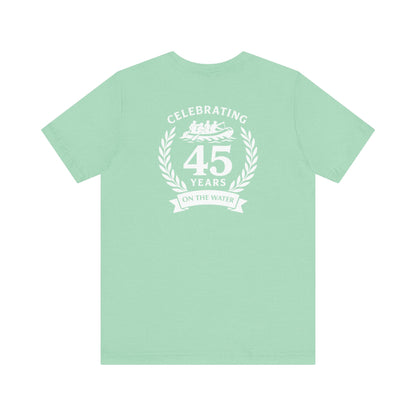 SOTAR White Logo Celebrating 45 Years Unisex Tee, Commemorative Shirt, Whitewater Rafting Anniversary T-Shirt