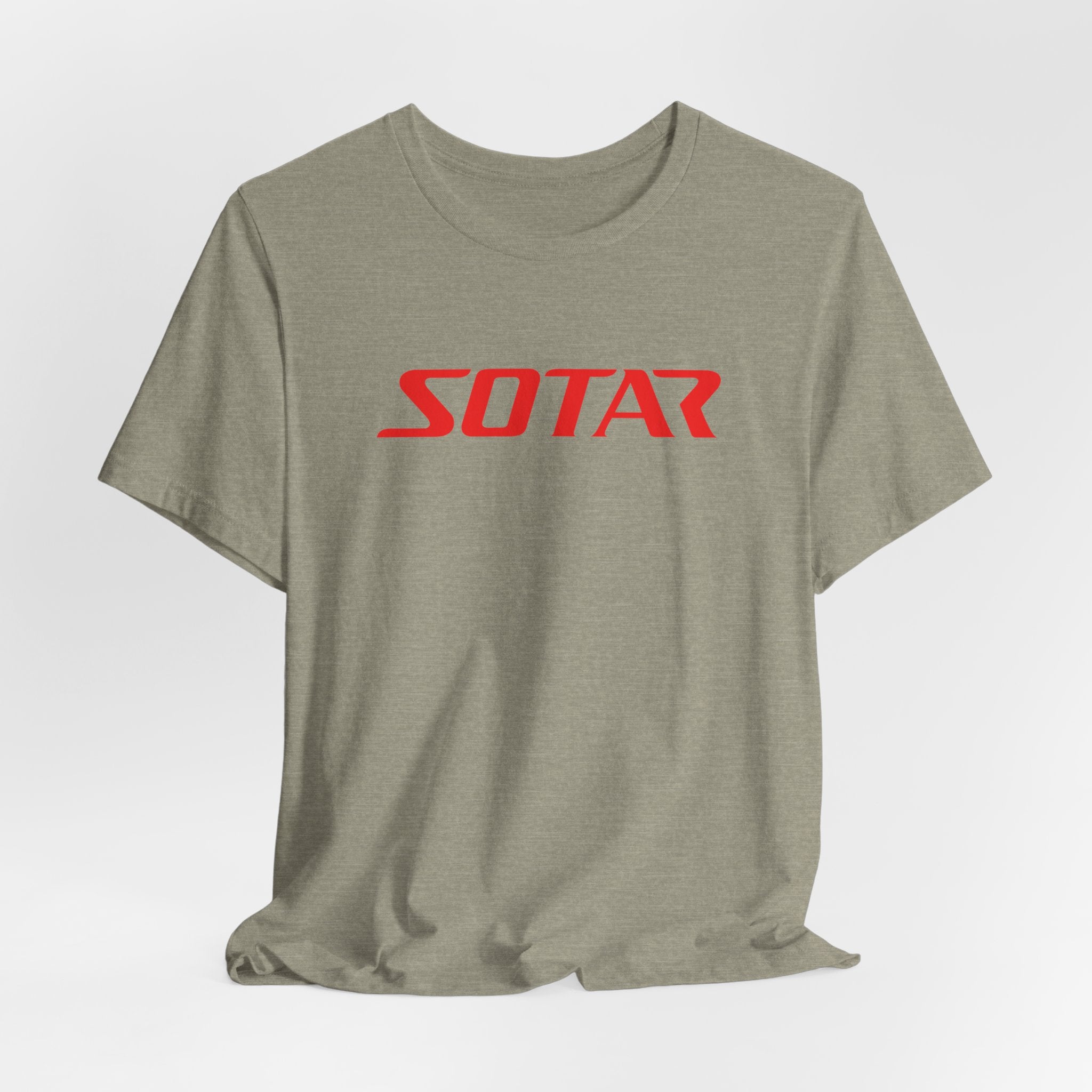 SOTAR Red LOGO Graphic Tee - Unisex Casual T-Shirt, Everyday Outdoor