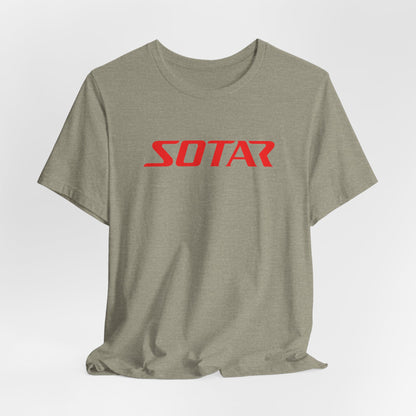 SOTAR Red LOGO Graphic Tee - Unisex Casual T-Shirt, Everyday Outdoor