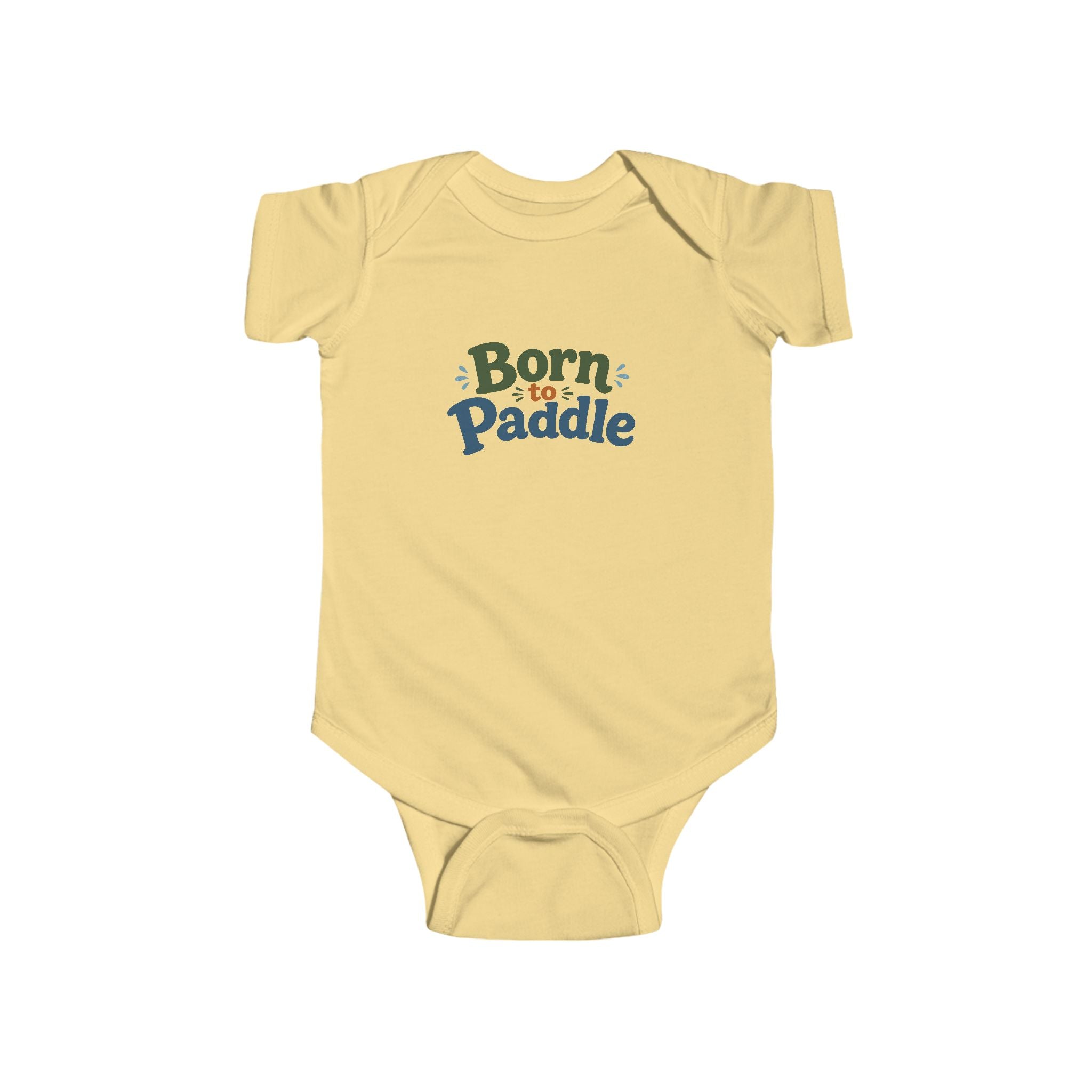 Born to Paddle Infant Bodysuit — Cute Baby Onesie for Little Kayakers