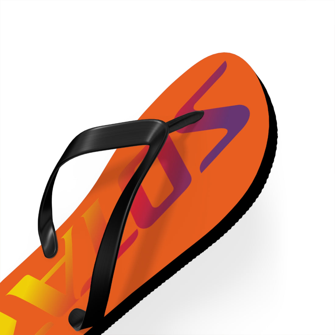 SOTAR Sunset Logo Orange Flip Flops Sandals Summer River Water Wear