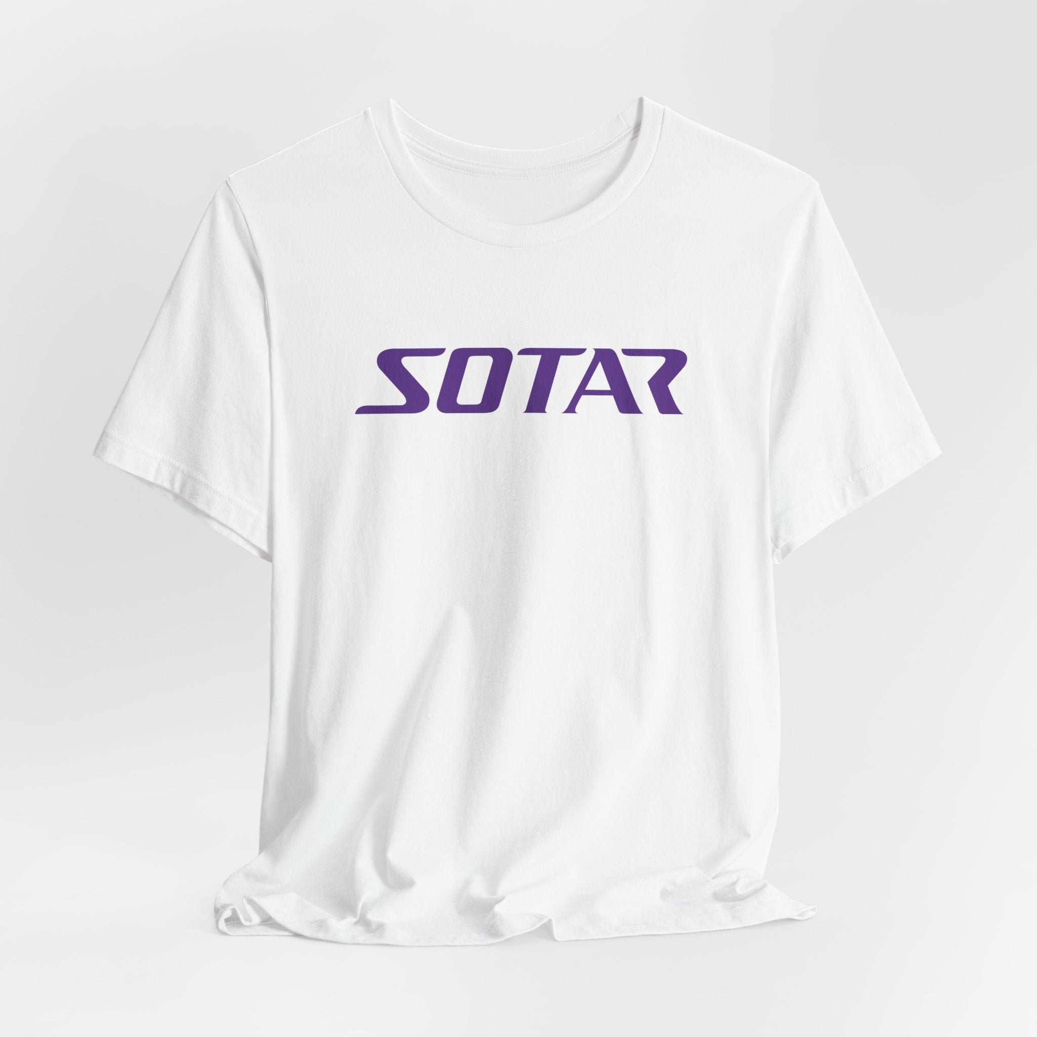 SOTAR Purple LOGO Graphic Tee - Unisex Casual T-Shirt, Everyday Outdoor