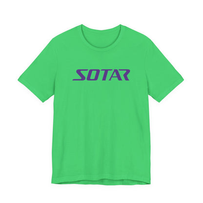 SOTAR Purple LOGO Graphic Tee - Unisex Casual T-Shirt, Everyday Outdoor