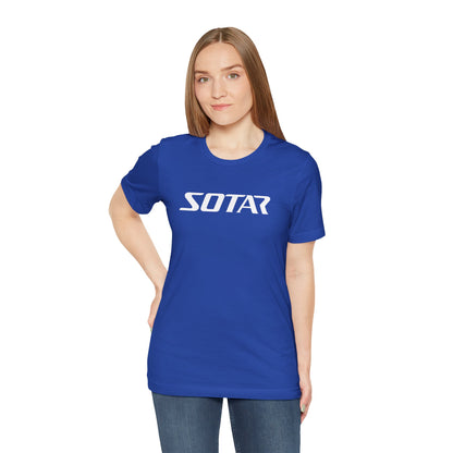 SOTAR White LOGO Graphic Tee - Unisex Casual T-Shirt, Everyday Outdoor