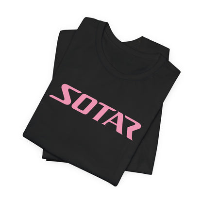 SOTAR Pink LOGO Graphic Tee - Unisex Casual T-Shirt, Everyday Outdoor