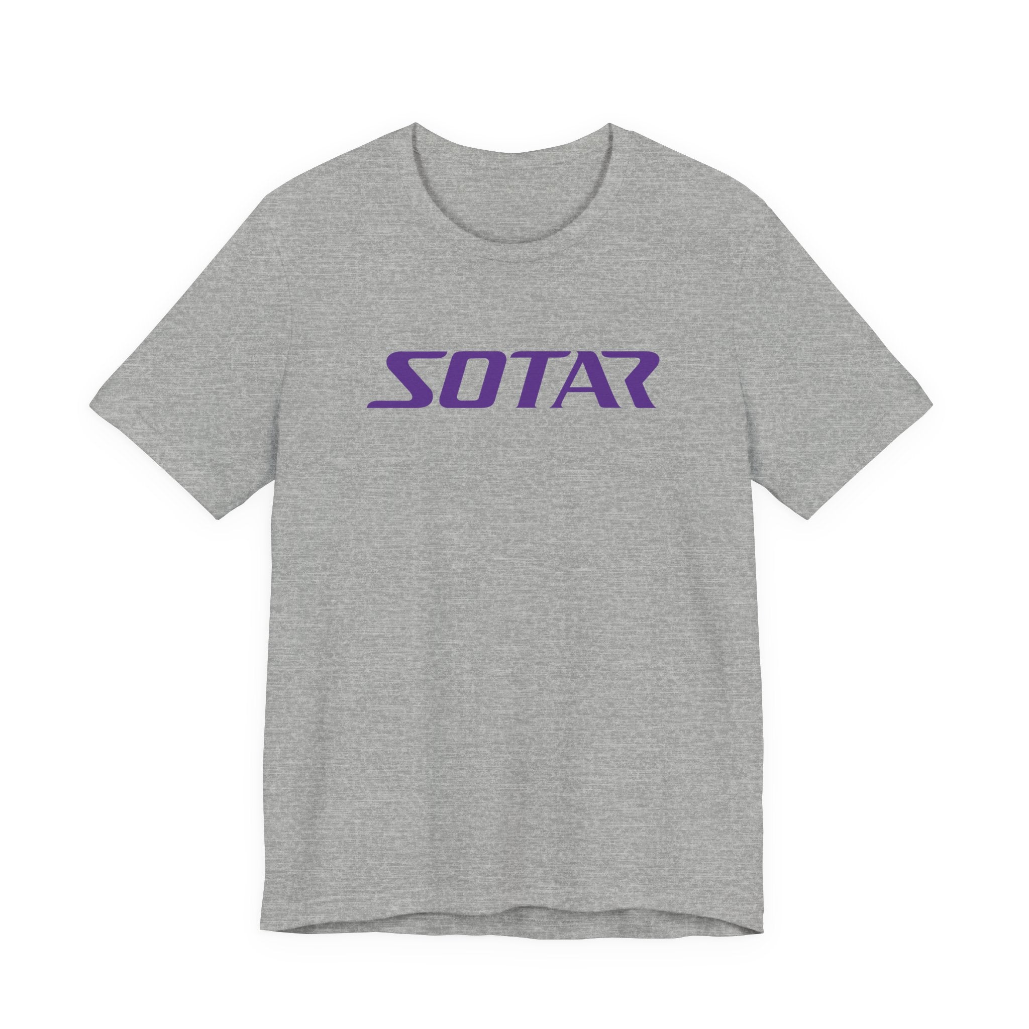SOTAR Purple LOGO Graphic Tee - Unisex Casual T-Shirt, Everyday Outdoor