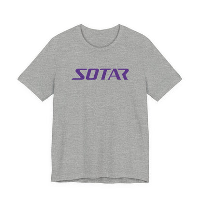 SOTAR Purple LOGO Graphic Tee - Unisex Casual T-Shirt, Everyday Outdoor