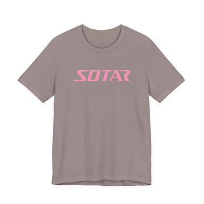 SOTAR Pink LOGO Graphic Tee - Unisex Casual T-Shirt, Everyday Outdoor
