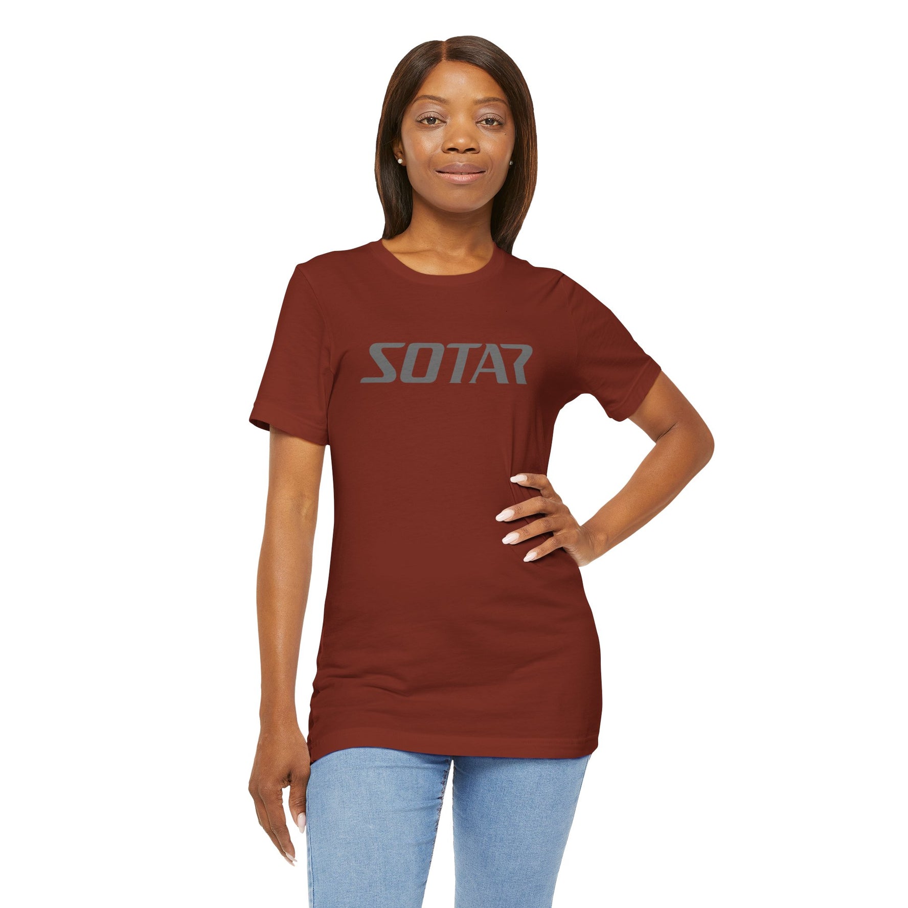 SOTAR Grey LOGO Graphic Tee - Unisex Casual T-Shirt, Everyday Outdoor
