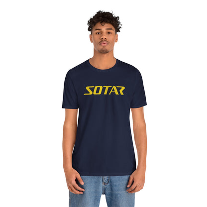 SOTAR Yellow LOGO Graphic Tee - Unisex Casual T-Shirt, Everyday Outdoor