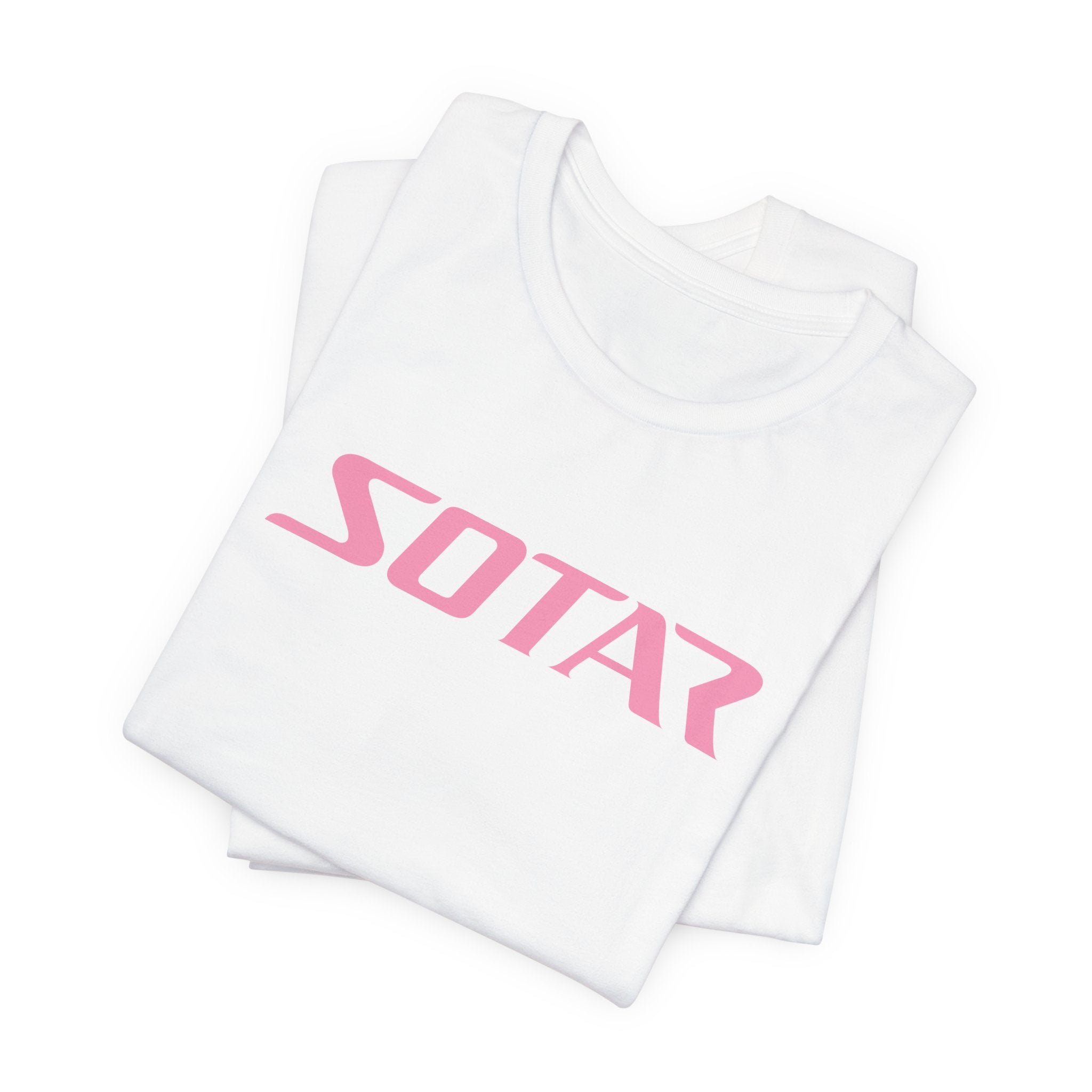 SOTAR Pink LOGO Graphic Tee - Unisex Casual T-Shirt, Everyday Outdoor