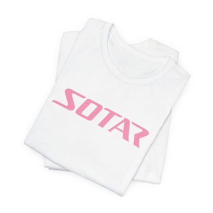 SOTAR Pink LOGO Graphic Tee - Unisex Casual T-Shirt, Everyday Outdoor