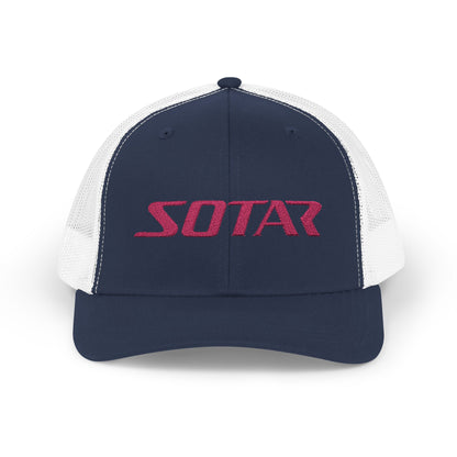 Snapback Trucker Cap - Pink Logo