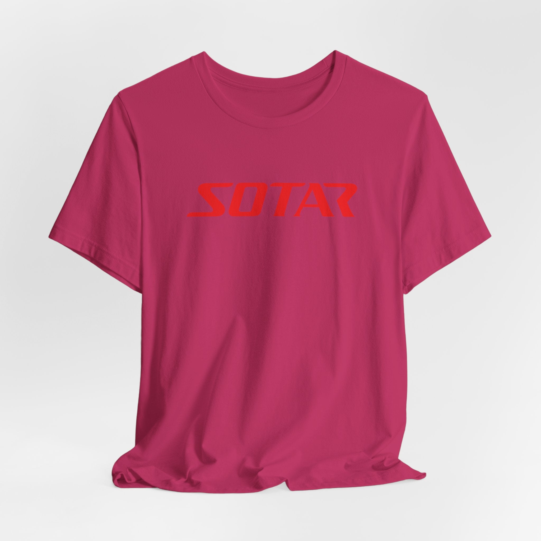 SOTAR Red LOGO Graphic Tee - Unisex Casual T-Shirt, Everyday Outdoor
