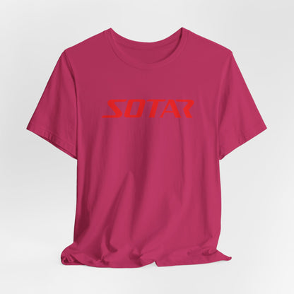 SOTAR Red LOGO Graphic Tee - Unisex Casual T-Shirt, Everyday Outdoor
