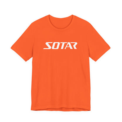 SOTAR White LOGO Graphic Tee - Unisex Casual T-Shirt, Everyday Outdoor