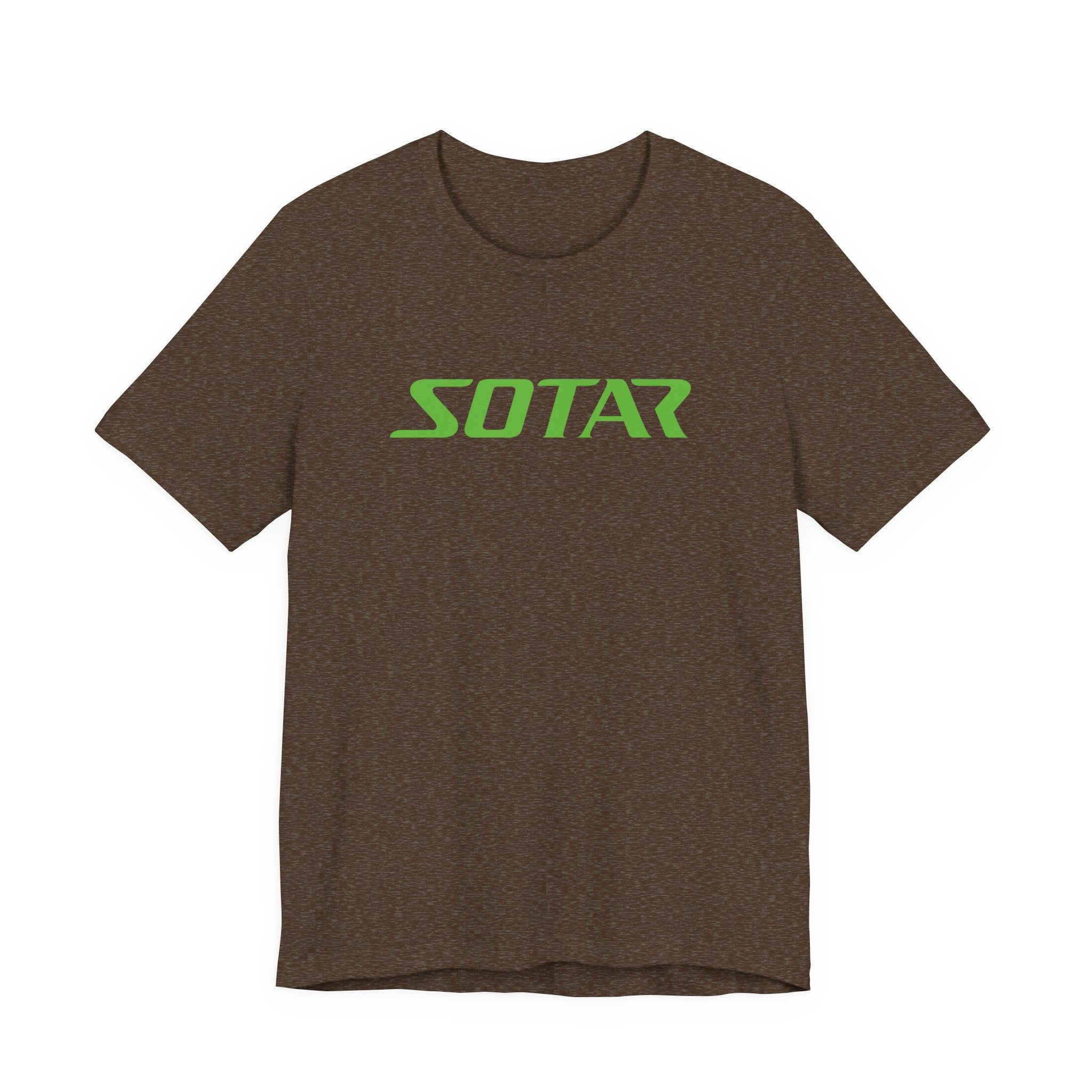 SOTAR Lime Green LOGO Graphic Tee - Unisex Casual T-Shirt, Everyday Outdoor