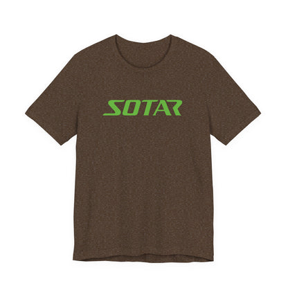 SOTAR Lime Green LOGO Graphic Tee - Unisex Casual T-Shirt, Everyday Outdoor