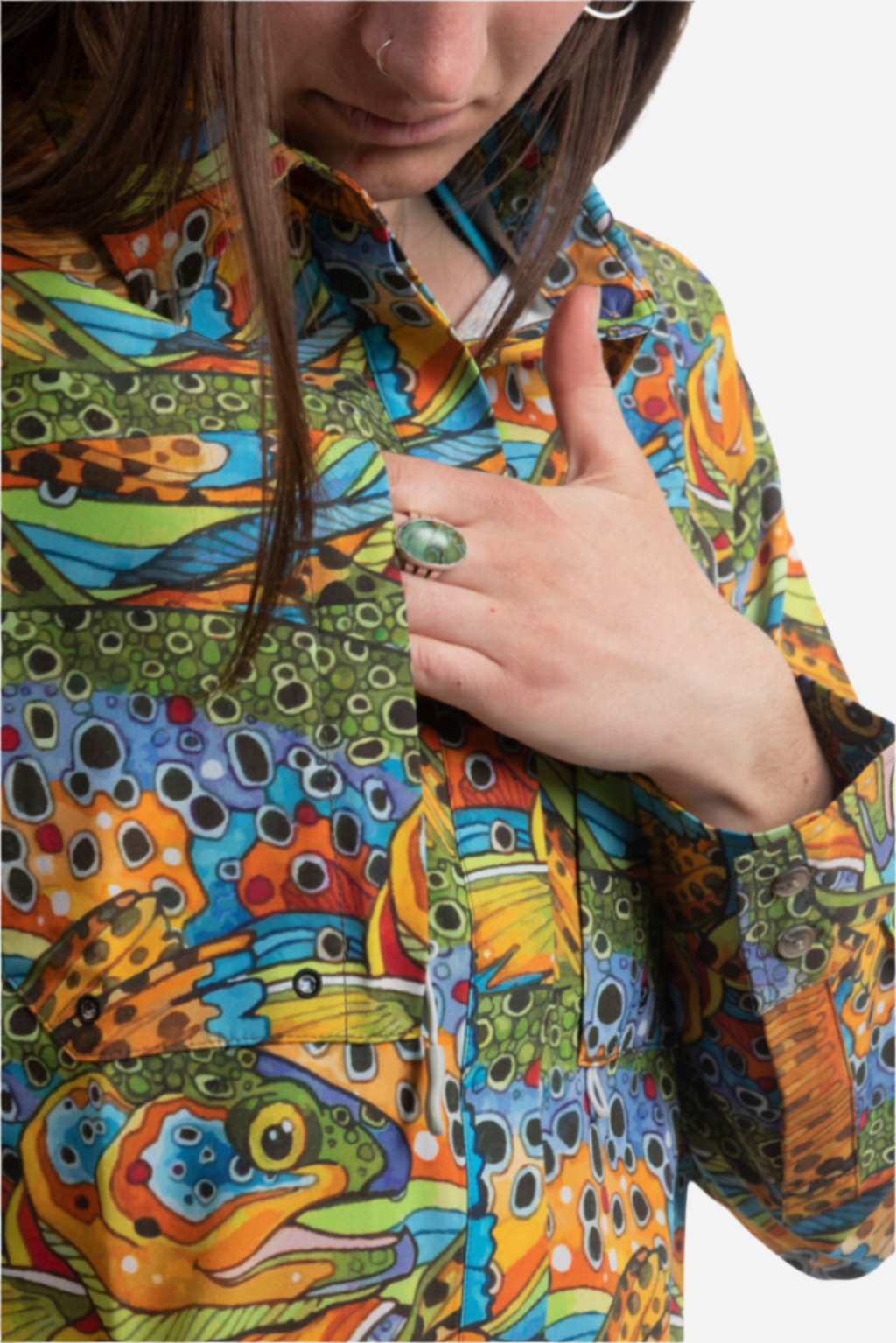 FISHE Unbound Brown Tunic Fishing Shirt