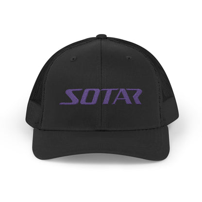 Snapback Trucker Cap - Purple Logo