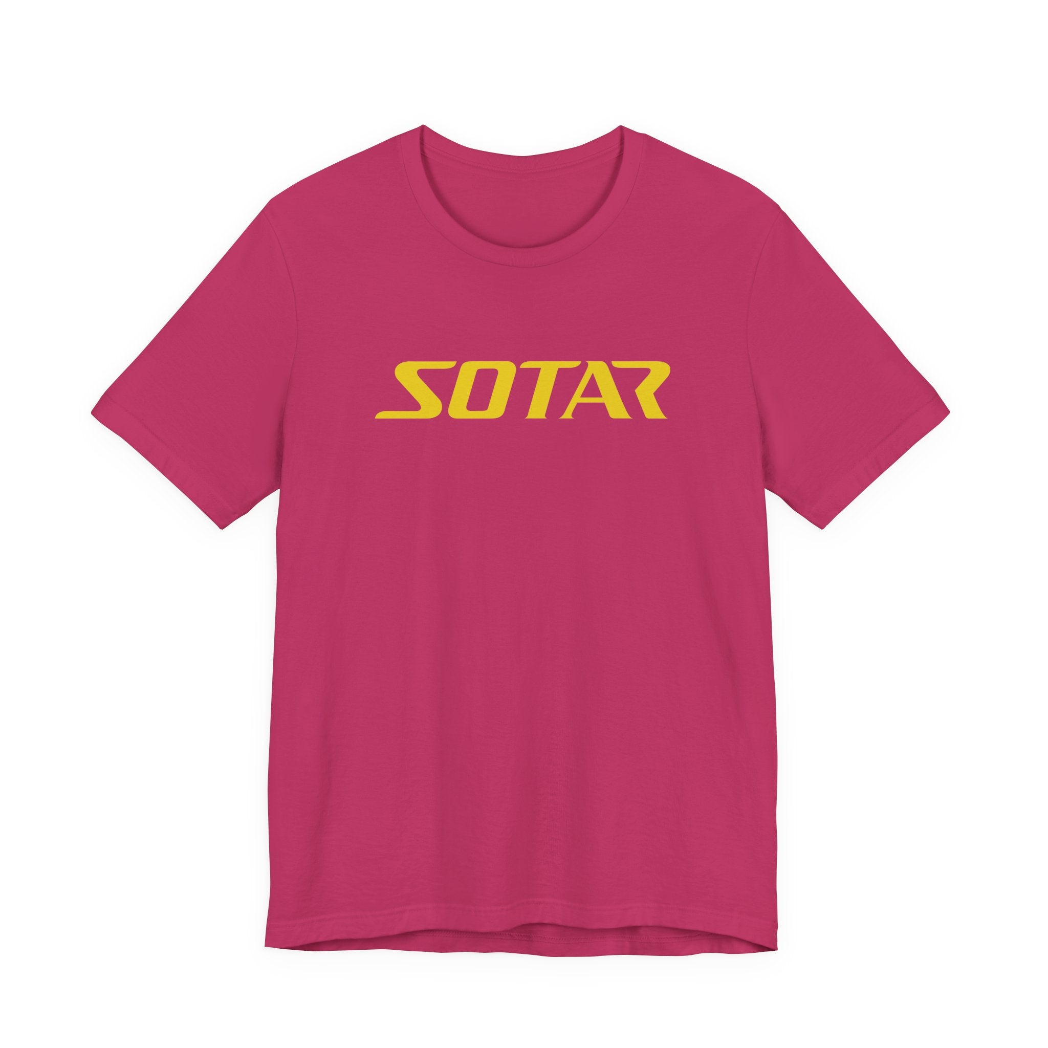 SOTAR Yellow LOGO Graphic Tee - Unisex Casual T-Shirt, Everyday Outdoor