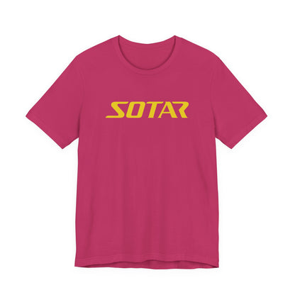 SOTAR Yellow LOGO Graphic Tee - Unisex Casual T-Shirt, Everyday Outdoor