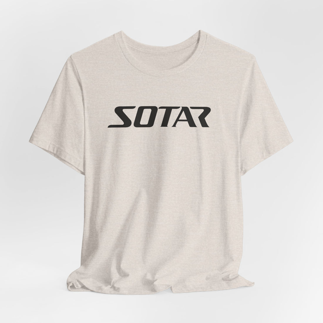 Black Simple SOTAR Jersey Short Sleeve Tee Shirt
