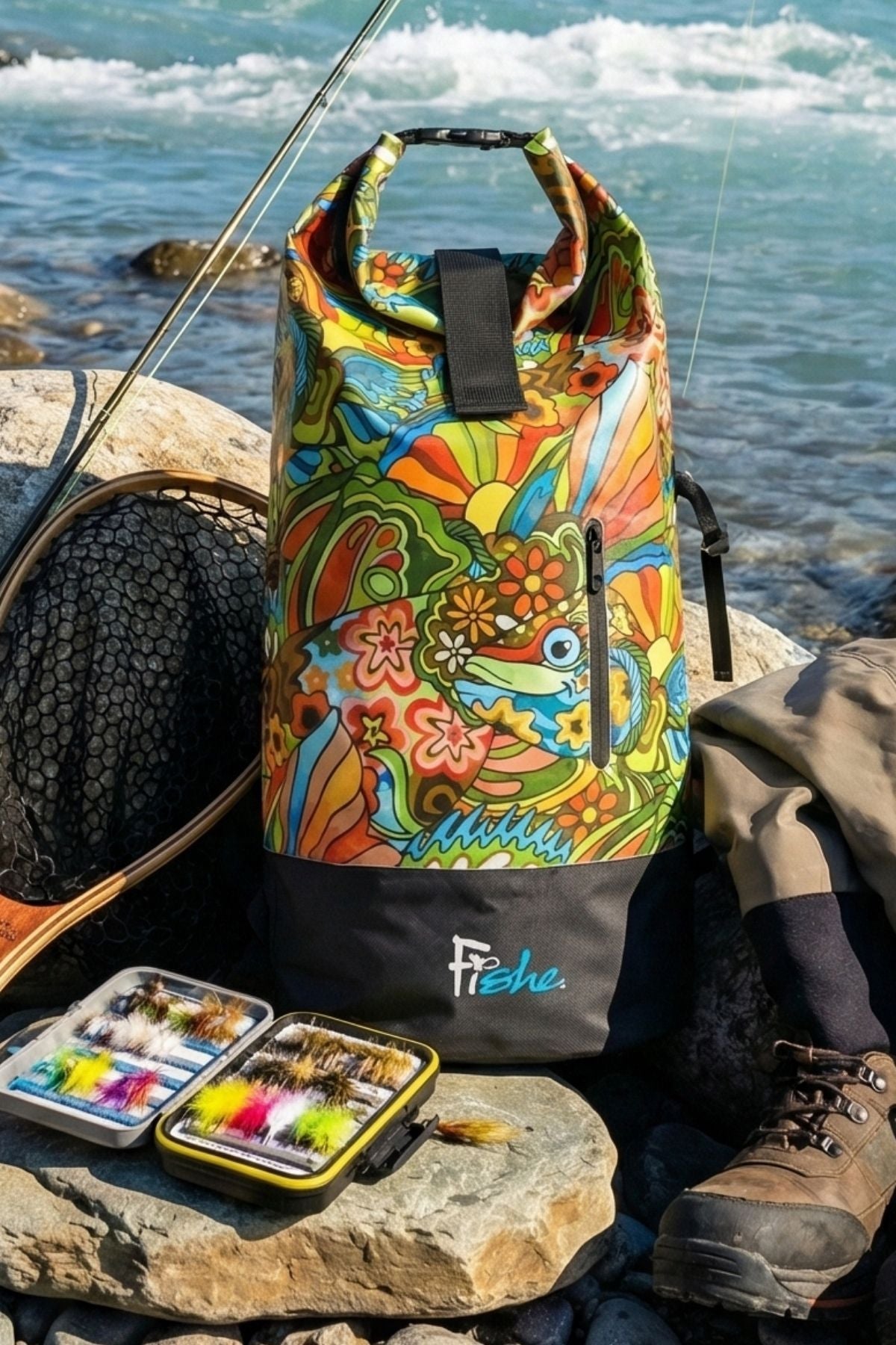 Boho Bass Backpack Dry Bag
