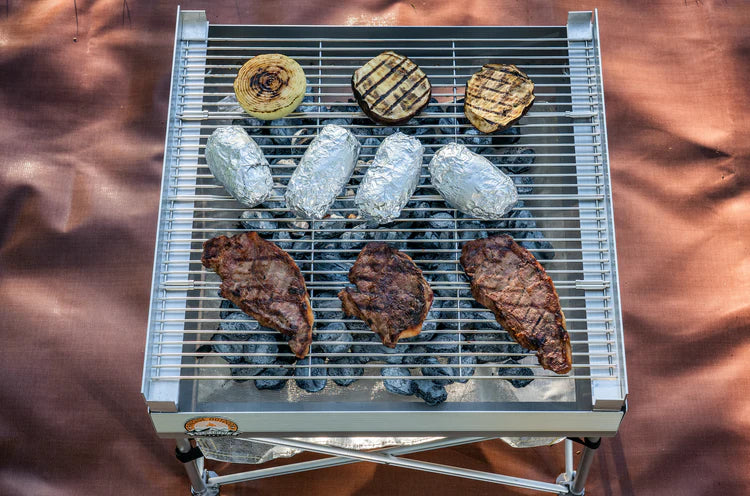 Fireside Quad-Fold Grill Grate-Camping Acc's-Fireside Industries-Quad-Fold Grill Grate-SOTAR