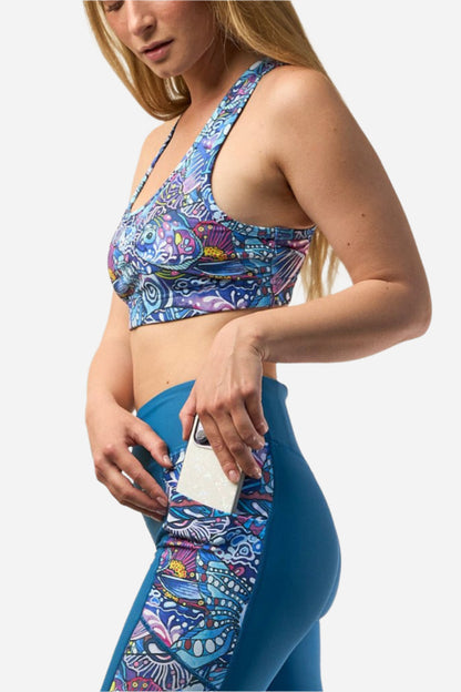 FISHE Enchanted Grayling Pocket Capri Leggings