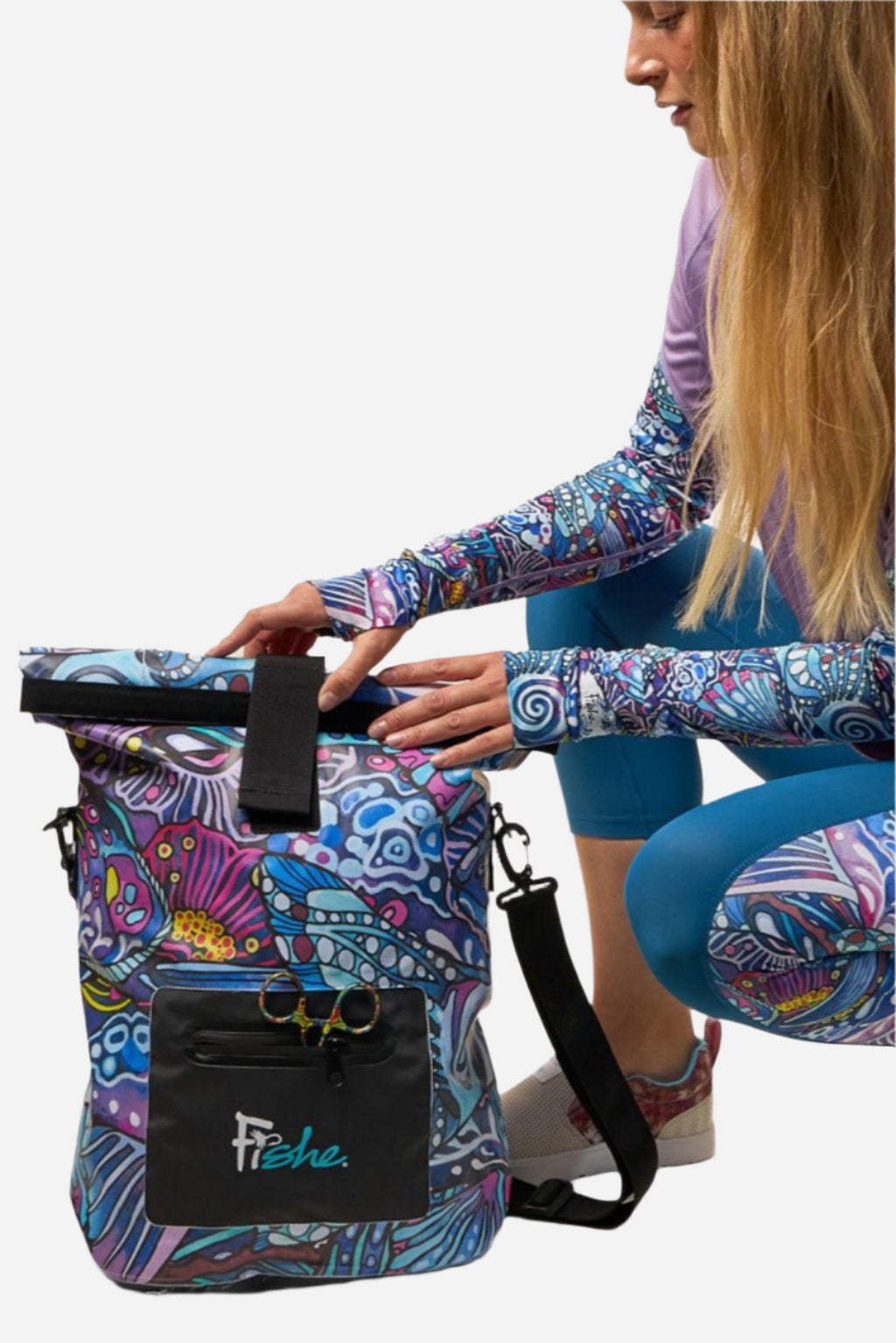 FISHE Enchanted Grayling Roll Tote Dry Bag