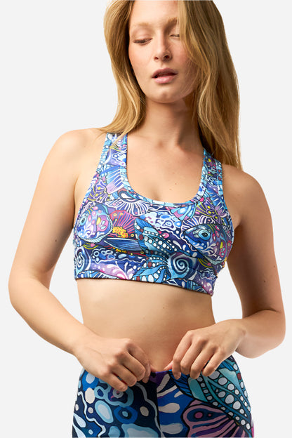 FISHE Enchanted Grayling Sports Bra