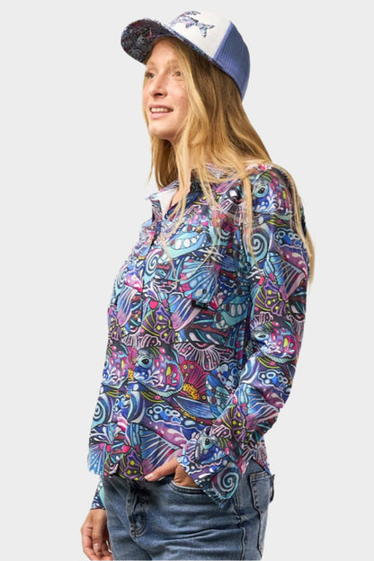 FISHE Enchanted Grayling Signature Fishing Sunshirt