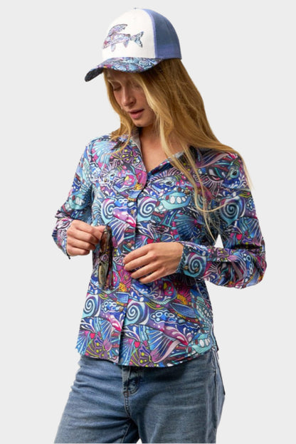 FISHE Enchanted Grayling Signature Fishing Sunshirt