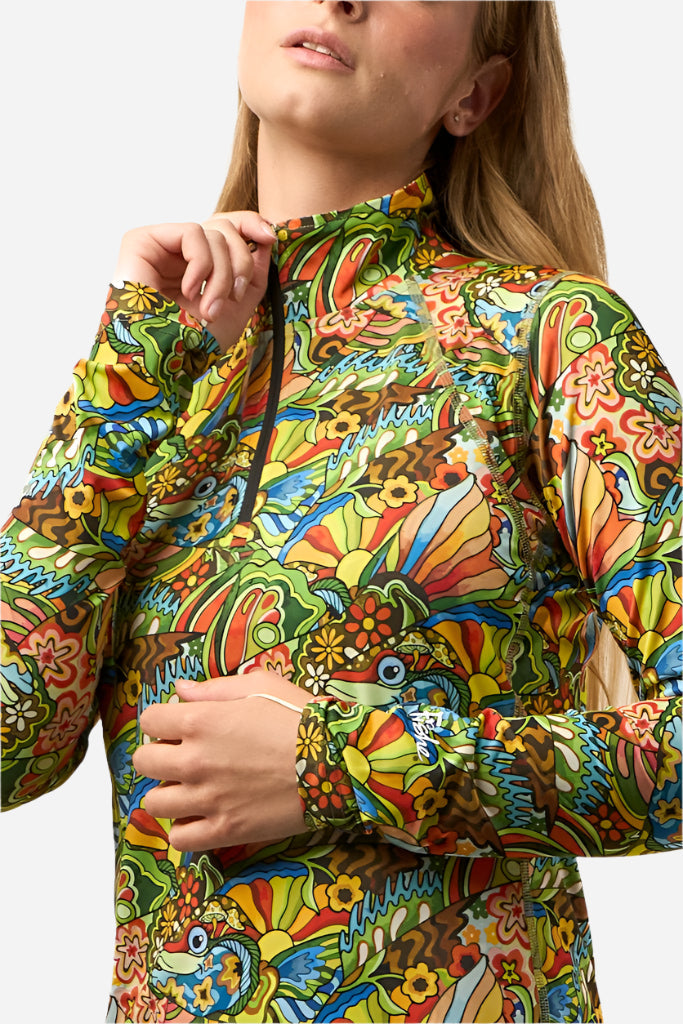 FISHE Boho Bass 1/4 Zip Sunshirt