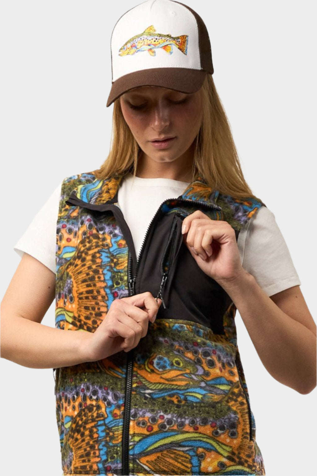 Unbound Brown Fleece Vest