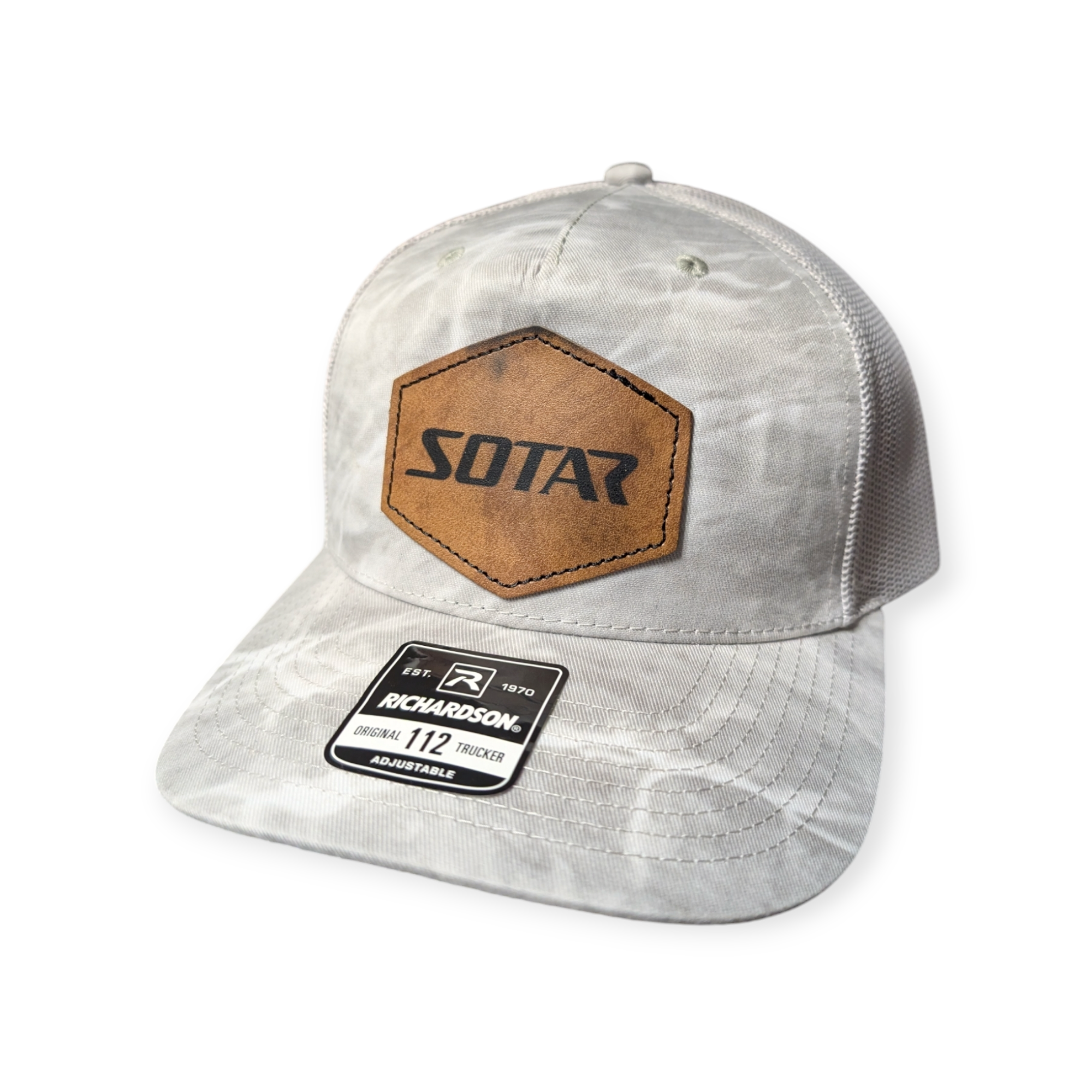 SOTAR Leather patch Hat-Clothing-Custom Patch Hats-Camo Brown (real tree)-SOTAR