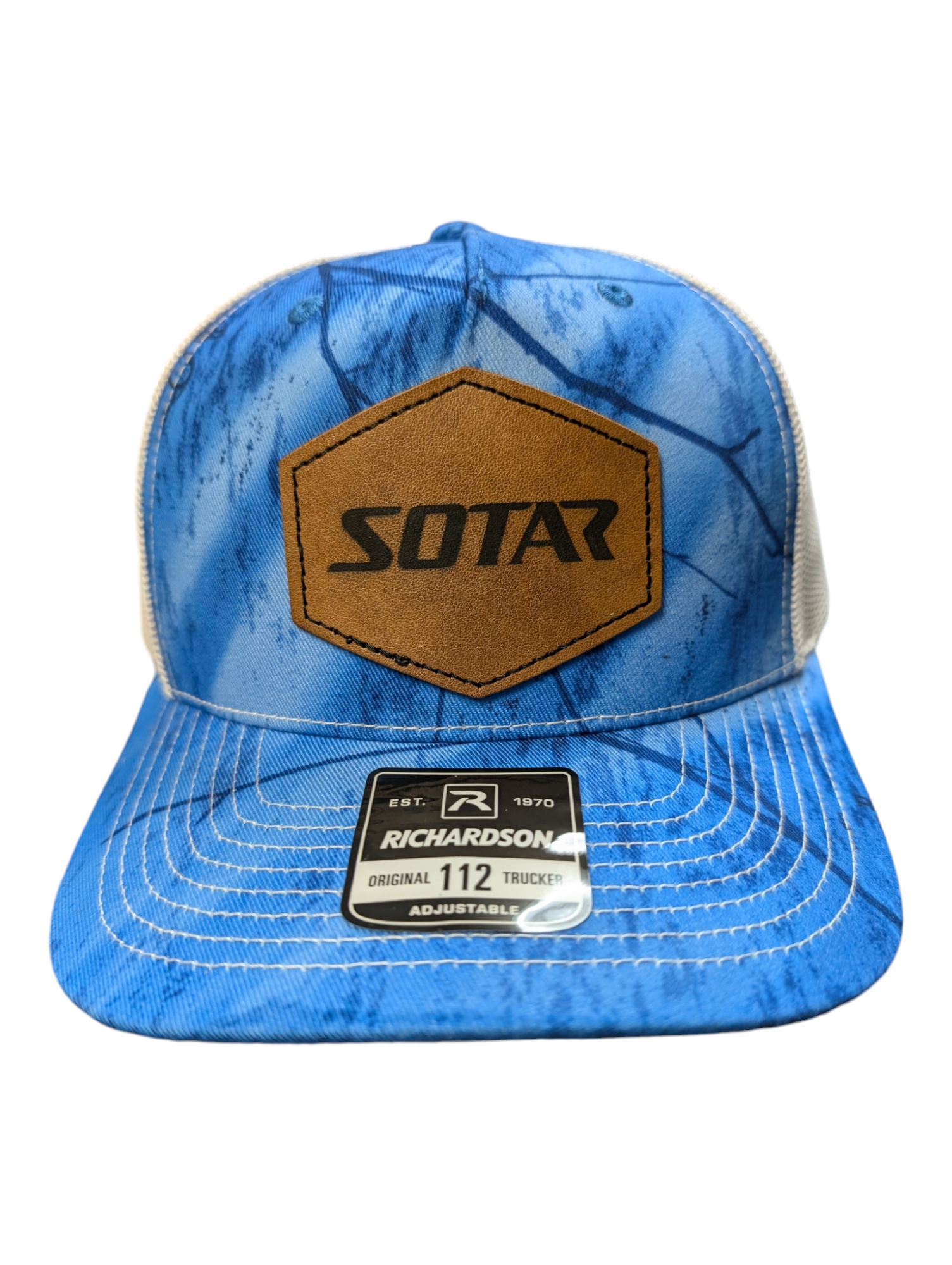 SOTAR Leather patch Hat-Clothing-Custom Patch Hats-Camo Brown (real tree)-SOTAR