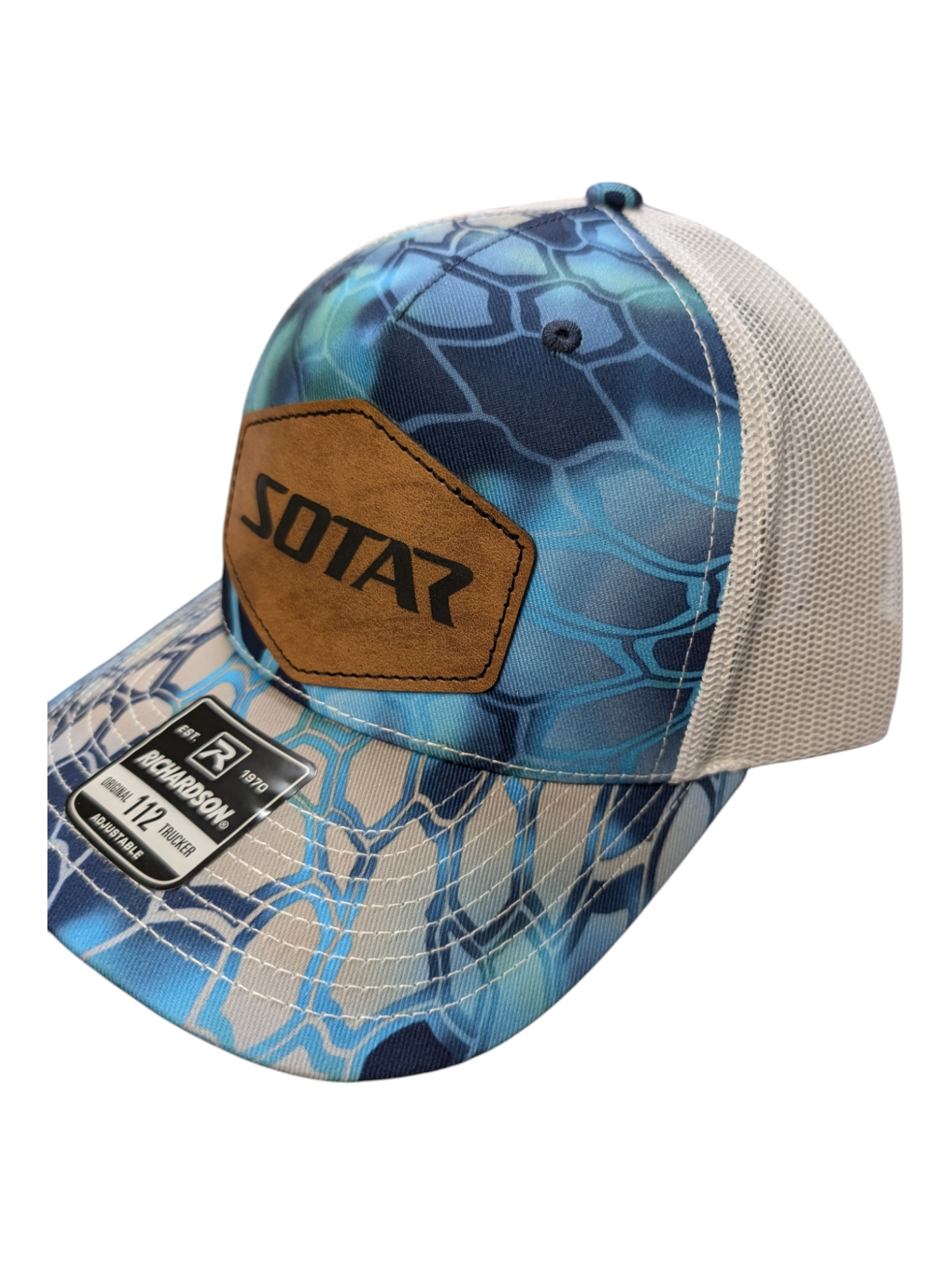 SOTAR Leather patch Hat-Clothing-Custom Patch Hats-Camo Brown (real tree)-SOTAR