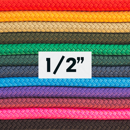 1/2" Double Braid Rope Solid Colors