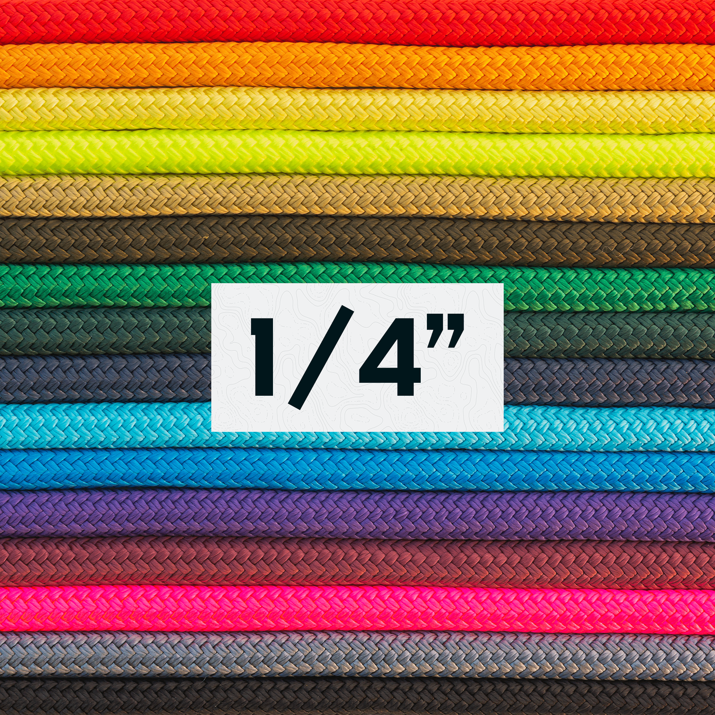 1/4" Double Braid Rope Solid Colors
