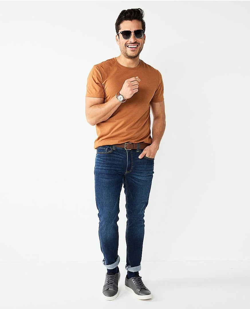 Apt 9 flex T-shirt-Clothing-SOTAR-Brown-Small-Crewneck-SOTAR