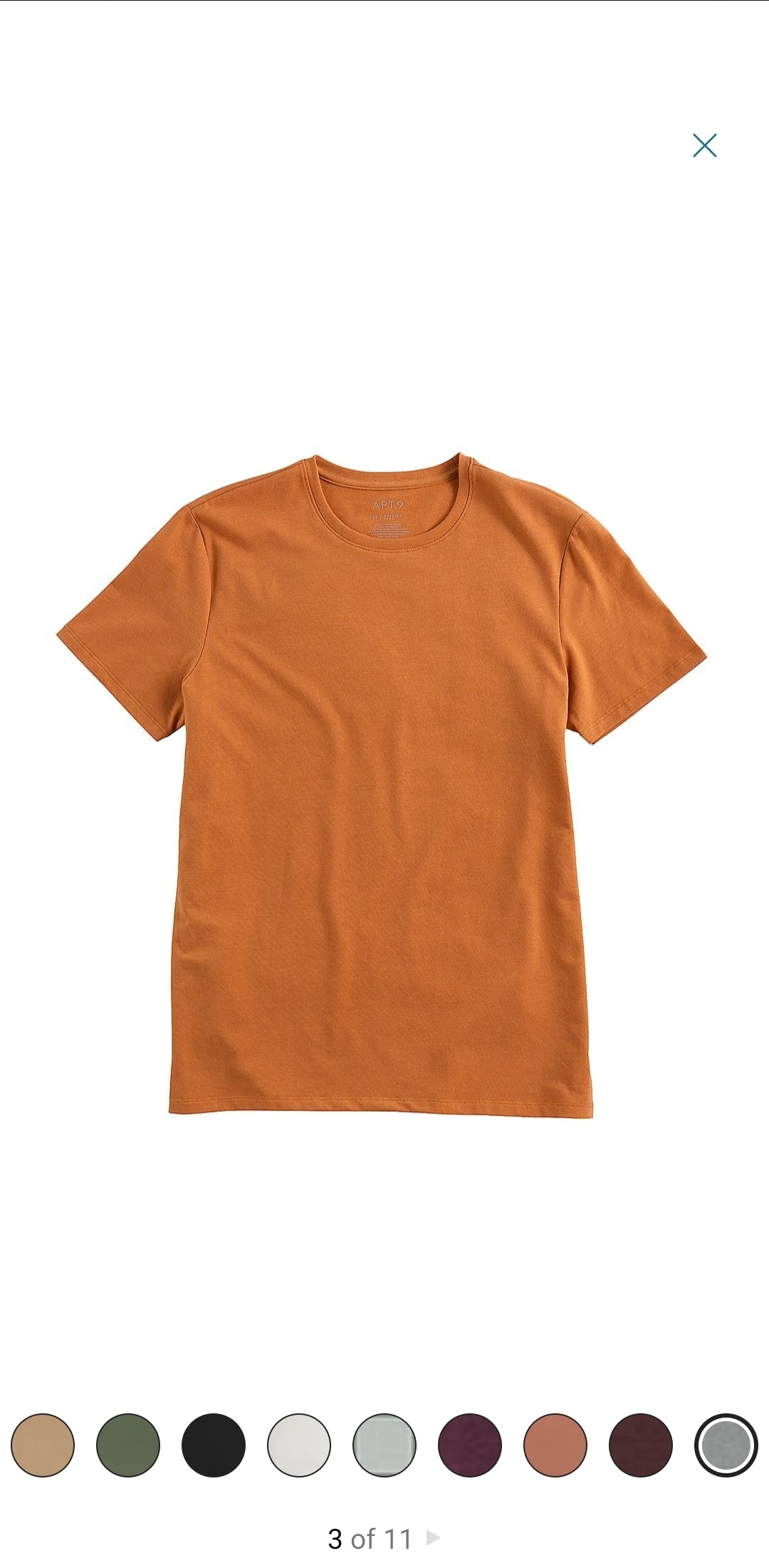 Apt 9 flex T-shirt-Clothing-SOTAR-Brown-Small-Crewneck-SOTAR