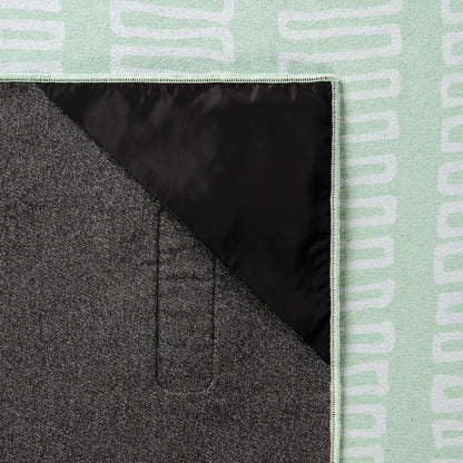 Blanket Towel: Switchback Seafoam Green