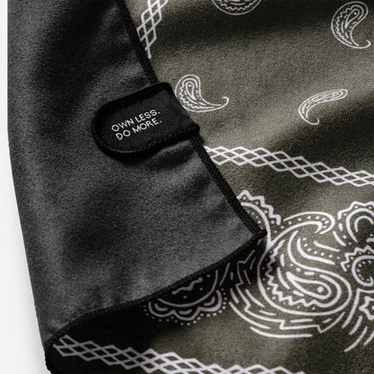 Bandana Towel: Paisley Forest Green